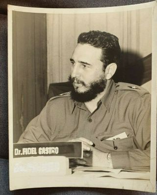 1960s Photo Cuban Revolution Fidel Castro Rolex Double Weight Paper