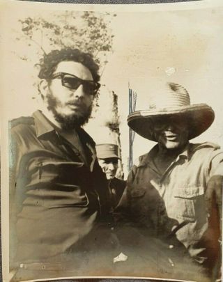 1960s Photo Cuban Revolution Fidel Castro Farmer Double Weight Paper