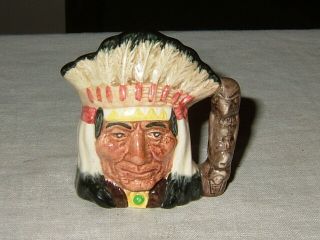 Royal Doulton D6665 North American Indian Toby Small Character Mug