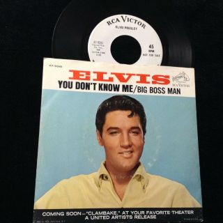 Elvis Presley 45 Promo 47 - 9341 Big Boss Man/you Don 