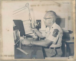 1970 Photo Jim Keyes Florida Highway Patrol Chief Dispatcher 8x10