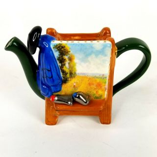 Jim Bailey Mini Teapot Ceramic Painted Monet 