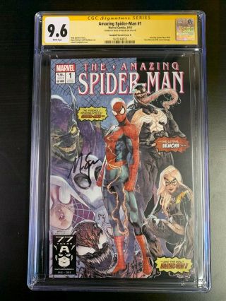 Spider - Man 1 Cgc 9.  6 Mutants 98 Homage Campbell Variant B Signed