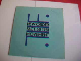 Order - Movement - Uk Lp - Fact 50 - 1981,  Plays Vg,  A2/ B2 Matrix