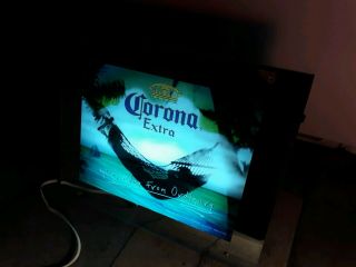 2008 Corona Beer 3d Animated Light Up Picture W/ Motion & Sound