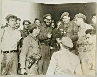 1961 Photo Cuban Commander Fidel Castro Bay Of Pigs Battle Cuba