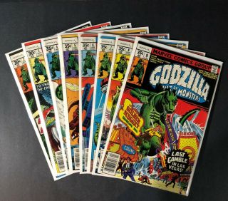 Marvel (1977) Godzilla King Of The Monsters.  Issues 
