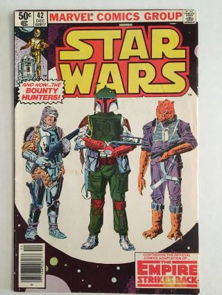 Star Wars 42 (dec 1980,  Marvel) Boba Fett Bounty Hunters