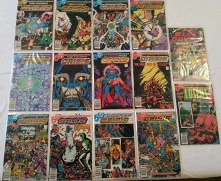 Crisis On Infinite Earths Set 1 - 12,  7,  8 1985 Death Of Flash & Supergirl The Cw