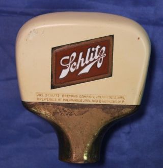 Vintage Schlitz Tapper Handle