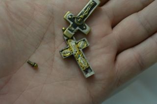 Reliquary Relic Cross Of Jesus With 4 Saint Relicario Shrine Reliquie Italy