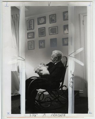 Eddie Adams Vintage 1967 Artur Rubinstein Portrait Press Photo 2