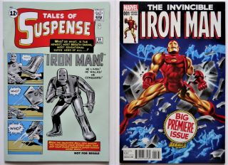 Tales Of Suspense 39 (1962) - 1st App.  Reprint - Iron Man 1 (2015) - 1968 Cvr,  - Nm