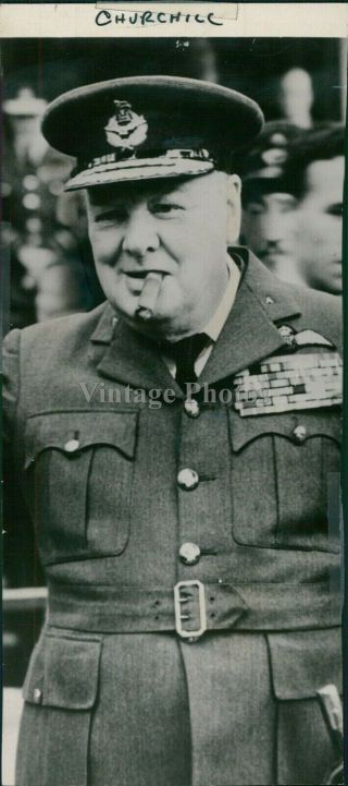 1979 Photo Winston Churchill Prime Minister British Army Officer Politics 4x8