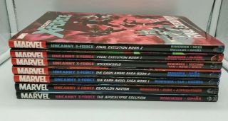 Full Set Uncanny X - Force Vol.  1 2 3 4 5 6 7 Hardcover Hc Marvel Remender Opena