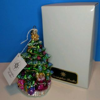 Christopher Radko Glass Christmas Tree Ornament A Little Girls Dream 5.  75 " H