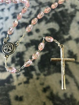 Authentic Rosary Blessed Pope John Paul Ii Vatican Easter 03 27 2005 Pink
