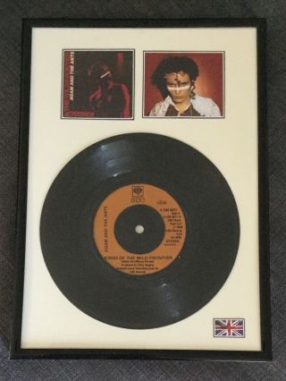 Adam And The Ants Framed Mounted Vinyl Single Display
