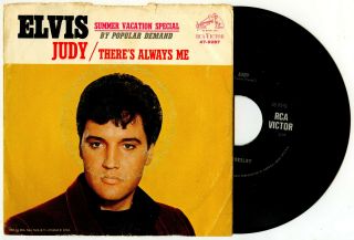 Elvis Presley Usa 45 Rca 47 - 9287 Judy & There 