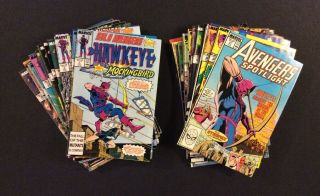 Solo Avengers Hawkeye /avengers Spotlight 1 - 40 Comic Books Marvel 1987 Full Set