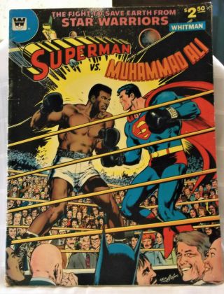 Whitman Giant Size Comic,  1979 Superman Vs Muhammad Ali,  Celebrity Cover