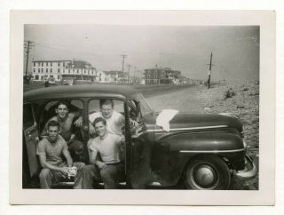 14 Vintage Photo Swimsuit Soldier Buddy Boys Men Car Beach Snapshot Gay