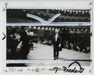 Eddie Adams Vintage 1967 Artur Rubinstein At Lincoln Center Press Photo 2