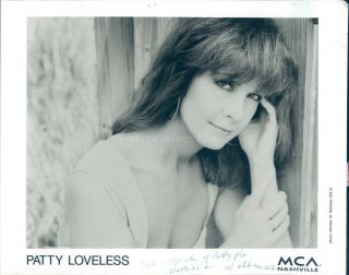 1991 Promo Photo Patty Loveless Country Music Singer Musician Record Album 8x10