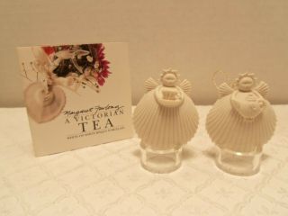 Margaret Furlong,  2 " Victorian Tea Time Angel Ornaments With Stands