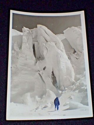Photograph Antarctica 5x7 Usn Scenic View Glacier Flow Mt.  Erebus - Bay