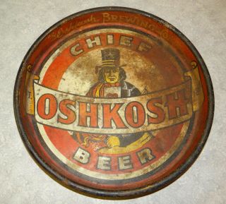 Chief Oshkosh Beer Tray