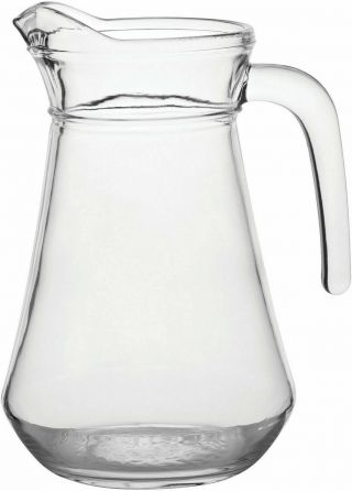 Glass Pitcher Jug For Milk Water Cocktail Juice Drinks Carafe,  1.  3 Litre