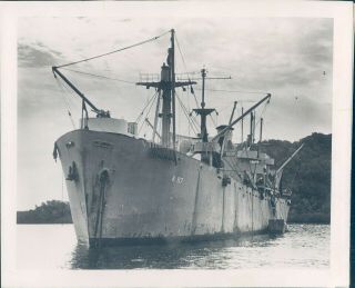 1940 Photo Transportation Uss Serpens Cargo Ship Coast Guard 8x10