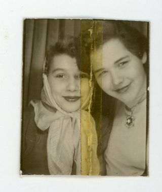 Adulterated Photo Tape Repair Girls Together In Photobooth Vintage Photo Booth