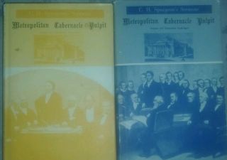 Spurgeon Sermons Vols 53 - 54 Gold Binding C.  H.  Spurgeon - Metropolitan Tabernacle
