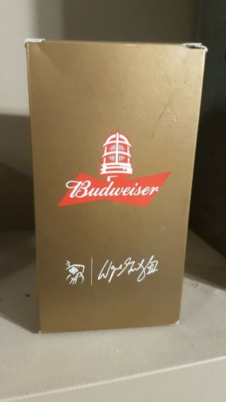 Wayne Gretzky Limited Budweiser Glass Synched Goal Light Gold Rare