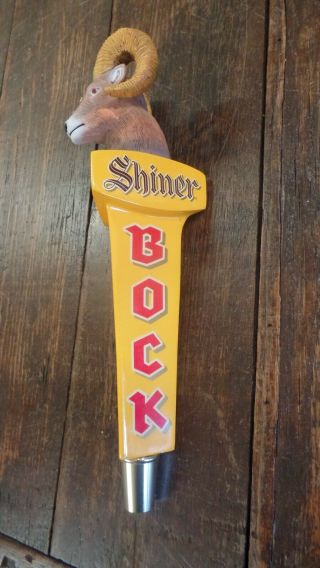 - Shiner Bock Ram Beer Tap Handle 2