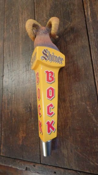 - Shiner Bock Ram Beer Tap Handle 3