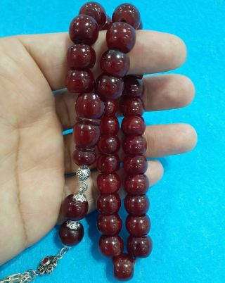 Cherry Stone Faturan Tasbeh Islamic Misbaha Amber Bakelite Islamic Prayer Bead