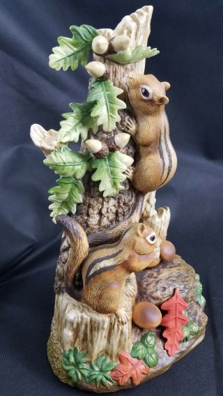 Andrea By Sadek " Chipmunk " Figurine Nature Woodland Creatures Animal Ceramics