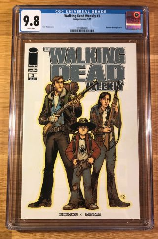 Walking Dead Weekly 3,  Cgc 9.  8 Graded Nm/mt