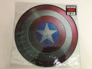 Marvel Captain America Ost 12 " Lp Picture Disc Vinyl Record Soundtrack