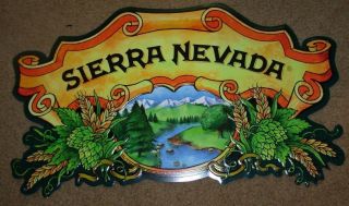 Sierra Nevada Classic Logo Pale Ale Metal Tacker Sign Craft Beer Brewery Brewing