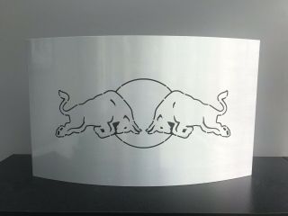 Red Bull Curved Stainless Steel Led Lighted Sign Forester