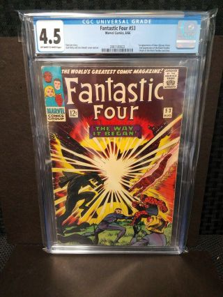 Cgc 4.  5 Fantastic Four 53 1966 Key 1st App Of Klaw 2nd App Of Black Panther Wow