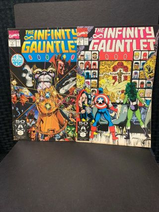 1991 The Infinity Gauntlet All Keys Issues 1,  2,  3,  4,  5,  6 Thanos etc 2