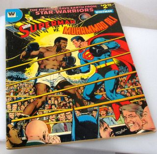 Whitman Superman Vs.  Muhammad Ali - Size Comic Book 7.  5 Vf - 1978