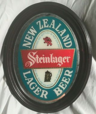 Zealand " Steinlager " Beer Bar Sign Mirror