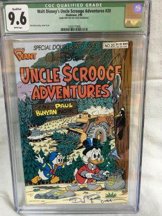 Uncle Scrooge Adventures 20 Cgc 9.  6 Signed Don Rosa