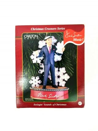 Carlton Cards Frank Sinatra Swingin Sounds Of Christmas Musical Ornament 2000